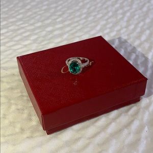 Australian Crystal Oval Stone Ring...